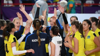 Фотография к новости: Волейболдан Азия чемпионаты: Қазақстан Индонезиядан басым түсті