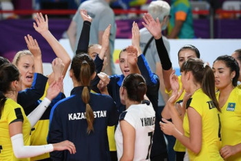 Фотография к новости: Волейболдан Азия чемпионаты: Қазақстан Индонезиядан басым түсті