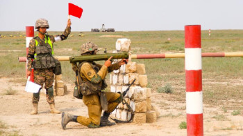 Фотография к новости: Елімізде реактивтік огнеметтермен алғаш рет жауынгерлік атыс өтті