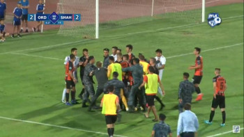 Фотография к новости: Шымкенттегі «Ордабасы» мен «Шахтер» ойынынан шу шықты