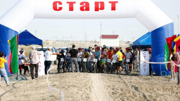 Фотография к новости: Атырауда велокростан алғаш рет ашық біріншілік өтті