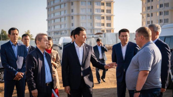 Фотография к новости: Көлгінов әлеуметтік нысандардың құрылысымен танысты