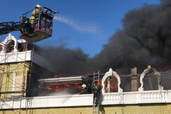 Фотография к новости: Нұр-Сұлтанда коттедж өртеніп жатыр