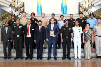 Фотография к новости: Шетелдік генералдар Қазақстанның ішкі және сыртқы саясатына қызығушылық танытты