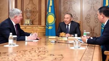 Фотография к новости: Назарбаев Ресей елшісі Алексей Бородавкинді қабылдады 