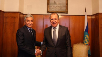 Фотография к новости: РФ СІМ Лавровқа "Қазақстан Республикасы Тәуелсіздігінің 25 жылдығы" медалі табысталды