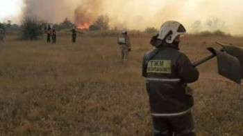 Фотография к новости: Теміртаудағы өрт. 700-ден астам саяжай жанып кетті