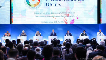 Фотография к новости: Тоқаевтың қатысуымен Азия елдері қаламгерлерінің І форумы басталды 