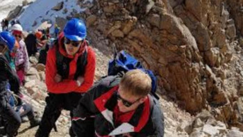 Фотография к новости: Тауға өрмелеушілер Іле Алатауының «Жастар» шыңын бағындырды