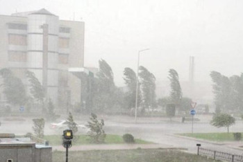 Фотография к новости: Солтүстік Қазақстанда қатты дауыл соғып, жаңбыр жауады