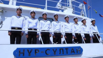 Фотография к новости: «Нұр-Сұлтан» шекара кемесі теңізге жіберілді