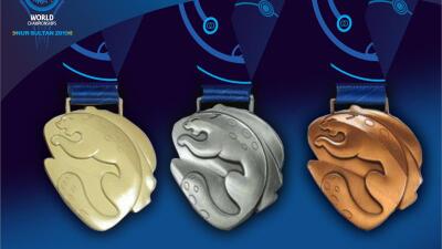 Елордада күрестен әлем чемпионатының медальдары таныстырылды 
