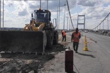 Фотография к новости: Семейдегі аспалы көпірдің жолы жөнделетін болды