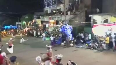 Шри-Ланкада діни фестиваль кезінде пілдер адамдарды басып кетті
