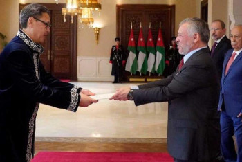 Фотография к новости: Қазақстанның елшісі Иордания короліне сенім грамоталарын тапсырды