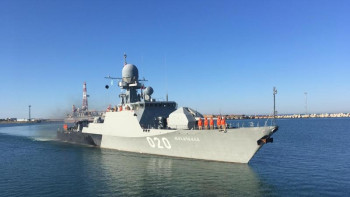 Фотография к новости: Каспий флотилиясы кемелері Ақтау портына достық сапармен келді