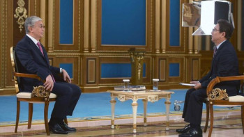 Фотография к новости: Президент Қытайдың CCTV телеарнасына сұхбат берді