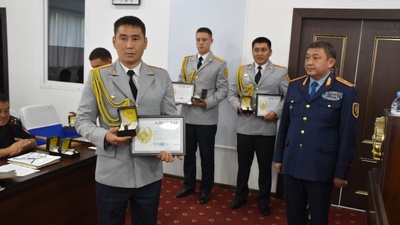 Алматы облысында үздік полицейлерге құрмет көрсетілді