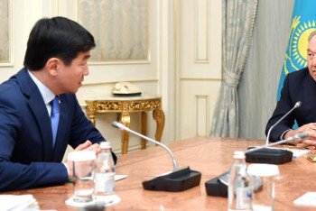 Фотография к новости: Нұрсұлтан Назарбаев Байбекті қабылдады