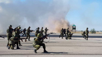 Фотография к новости: Ақтөбе әуежайында «Аспан-2019» оқу-жаттығуы өтті 