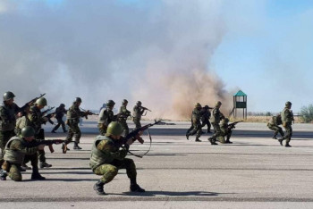 Фотография к новости: Ақтөбе әуежайында «Аспан-2019» оқу-жаттығуы өтті 