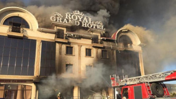 Фотография к новости: Тоқаев: Түркістандағы өрттен зардап шеккен ІІМ қызметкерлері  мемлекеттік наградаға лайық