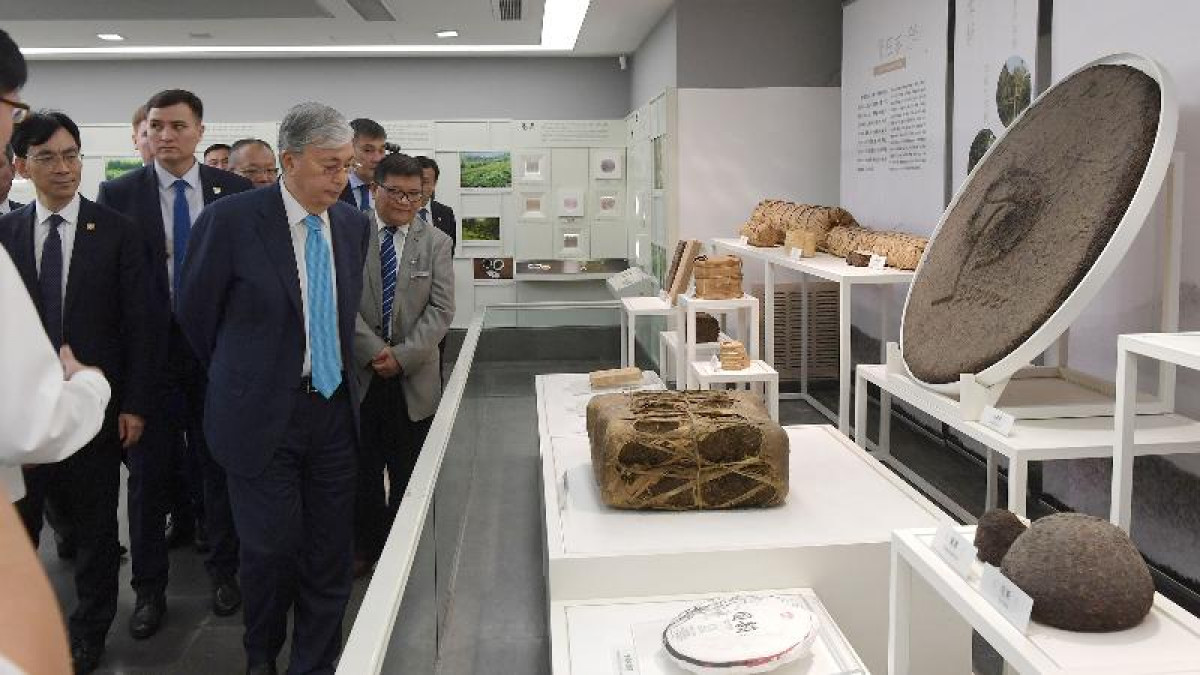 Президент Ханчжоу қаласындағы Қытай Ұлттық шай музейін аралады