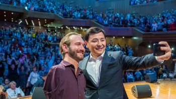 Фотография к новости: Алтай Көлгінов Ник Вуйчич тренингі туралы