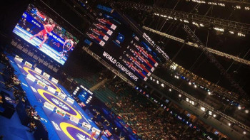 Фотография к новости: Әлем чемпионаты: Қазақ балуаны екі дүркін Олимпиада чемпионымен белдеседі