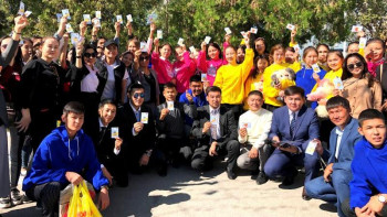 Фотография к новости: Қала күнінде жастар қайырымдылық акциясын өткізді