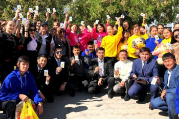 Фотография к новости: Қала күнінде жастар қайырымдылық акциясын өткізді