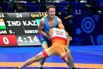 Фотография к новости: Әлем чемпионатының екінші күнінде бір күміс, бір қола медаль бұйырды