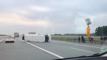 Фотография к новости: Польшада украиналықтар мінген автобус аударылды