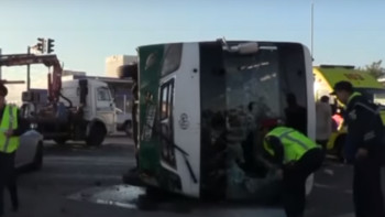 Фотография к новости: Шымкентте автобус жеңіл көлікпен соқтығысып, кондуктор қаза тапты