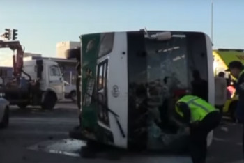 Фотография к новости: Шымкентте автобус жеңіл көлікпен соқтығысып, кондуктор қаза тапты