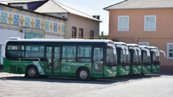 Фотография к новости: Түркістанда қоғамдық көліктер жаңартылуда