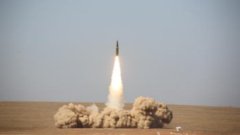 Фотография к новости: Сарышағанда жауынгерлік зымырандар ұшырылды