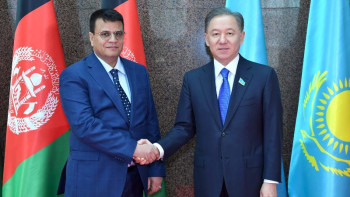 Фотография к новости: Нығматулин ауғанстандық әріптесімен кездесті 