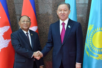 Фотография к новости: Нығматулин Камбоджа парламентінің төрағасымен кездесті 