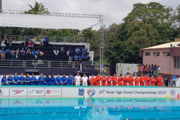 Фотография к новости: Отандық спортшылар кенеттен тоқтап қалған Әнұранды өздері жалғастырып әкетті 