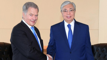 Фотография к новости: Мемлекет басшысы Финляндия Президенті Саули Ниинистёмен кездесті