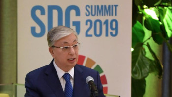 Фотография к новости: ҚР президенті БҰҰ Бас Ассамблеясының жоғары деңгейдегі форумында сөз сөйледі