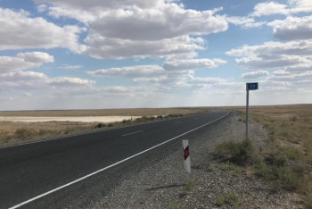 Фотография к новости: ﻿Ақтау порты мен Доссор арасындағы жол жөндеу жұмыстары аяқталды