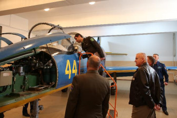 Фотография к новости: Әскери дипломаттар Қазақстанның әскери-ұшу институтында болды