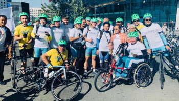 Фотография к новости: Алматыда "Шексіз мүмкіндіктер әлемі!" веломарофоны басталды