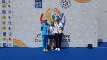 Фотография к новости: Суға секіруден құрлық додасында қазақстандықтар үш медаль жеңіп алды