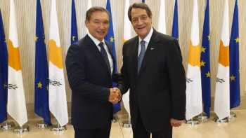 Фотография к новости: Кипр президенті Қазақстанның елшісін қабылдады