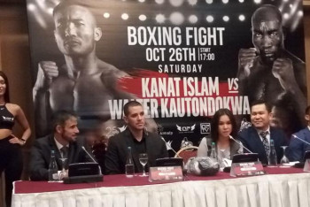 Фотография к новости: Жақсы бокс кешін ұйымдастыру үшін мықты қарсыластарды тартып жатырмыз – Азамат Мәди