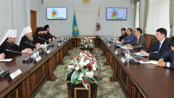 Фотография к новости: Алматыға шетелдегі Орыс Православие шіркеуінің делегациясы келді