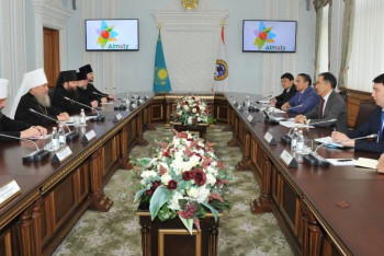 Фотография к новости: Алматыға шетелдегі Орыс Православие шіркеуінің делегациясы келді